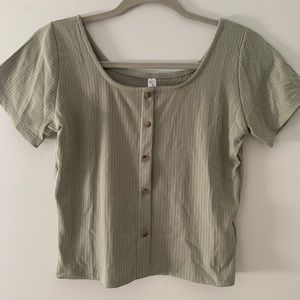 Olive green top